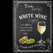 White Wine Drinks Of The Past & Present Pint- Shorts-Wine Metal Wall Art