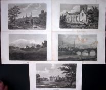 Shropshire Job-Lot Antique 213 Years-Old Georgian Steel-Engravings-2.