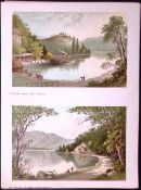 Scotland The Views of Loch Katrine Antique Coloured Print-33
