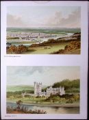 Scotland Balmoral Castle & a View of Perth View Antique Print-58