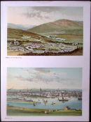 Scotland Aberdeen & Castleton of Braemar View Antique Print-59