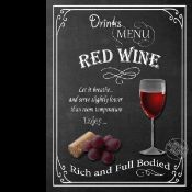 Pub Favourites Drinks Of The Past & Present Pint- Shorts-Wine Metal Wall Art