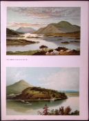 Scotland Loch Lomond From Mount Misery Antique Coloured Print-36