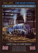 Mallard Steam Train Record Breaker Nostalgic Poster Style Metal Wall Art