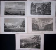 Devonshire Job-Lot Antique 222 Years-Old Georgian Steel-Engravings-1