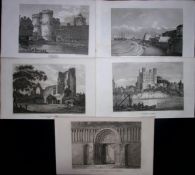 County Kent Job-Lot Antique 218 Years-Old Georgian Steel-Engravings-2