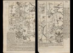 Bowen 290 Yrs Old Scarce Road Map Whitby Morton Durham Sunderland Tynemouth.