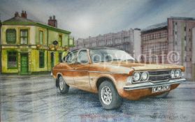 Ford Cortina MK3 Iconic Nostalgic British Car Metal Art