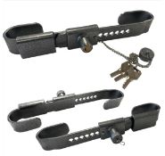 2 x 6mm Black Shipping Container Locks