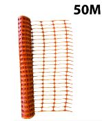 2 x 50M Orange Mesh Plastic Barrier Fence