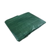 9 Metre x 14 Metre Green Tarpaulin. Eyelets On All Sides In 1 Metre Intervals