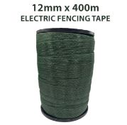 2 x Electric Fence Tapes: 12MM x 400M, Green, 4x0.16MM, 90KG MBL, 10.5OHM