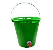 2 x 8L Lamb Milk Feeding Bucket, 1 Teat
