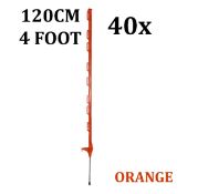 40 x 4FT Orange Poly Posts