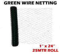 600mm x 25 Metre Green Wire Netting: 1