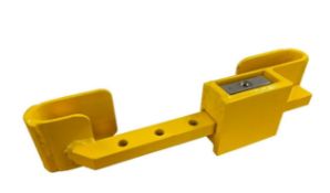 2 x Yellow Shipping Container Locks 23cm To 43cm