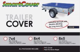 10FT x 6FT Blue 600 GSM Trailer Covers With Bungee Cord