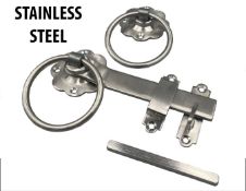 2 x Stainless Ring Gate Latch