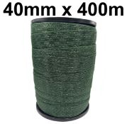 2x Electric Fence Tapes: 40MM x 400M, Green, 8x0.16MM, 210KG MBL, 5.5OHM