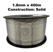2x Electric Fence Wires: 1.8MM x 400M, Solid, Aluminium