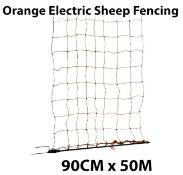 Electric Fence Sheep Netting 90cm x 50 Metres Orange