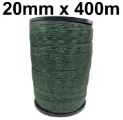 2x Electric Fence Tapes: 20MM x 400M, Green, 4x0.16MM, 110KG MBL, 10.5OHM