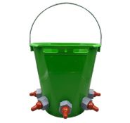 2 x 8L Lamb Milk Feeding Bucket, 5 Teat