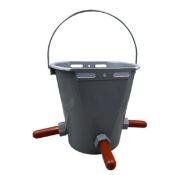 2 x 8L Calf Milk Feeding Bucket, 3 Teat