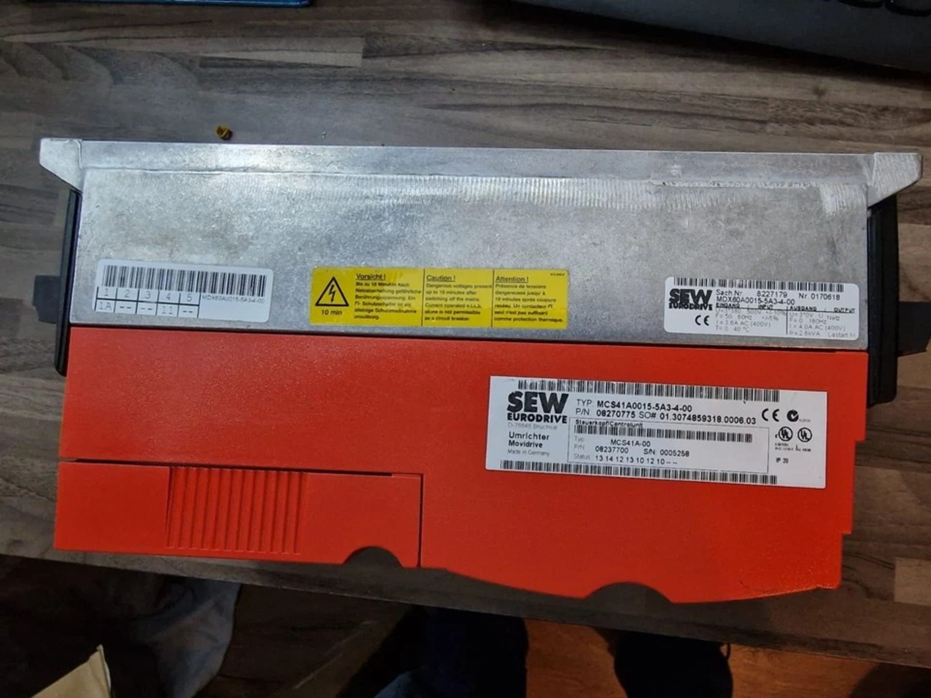SEW Eurodrive MOVIDRIVE® Compact MCV41A Variable Speed Drive MCV41A0015-5A3-4-00 - Image 11 of 12
