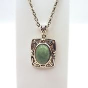 Artisan 925 Sterling Silver Gemstone Pendant Necklace
