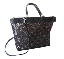 Vintage Gianni Versace Couture Black Leather Medusa Head Bag c.1990's