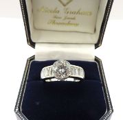 925 Silver Moissanite Gemstone Ring New With Gift Box