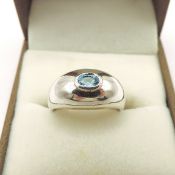 Sterling Silver Topaz Gemstone Ring