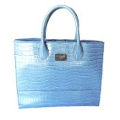 Edina Ronay London Blue Leather Tote Bag 'New'