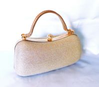 Gold Crystal Decorated Evening Bag 'New'