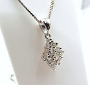 925 Sterling Silver Gemstone Pendant Necklace New With Gift Pouch