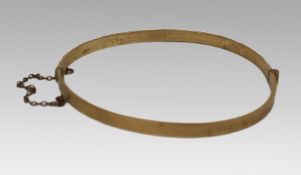 Vintage 9ct Rolled Gold Bangle – c.1960s