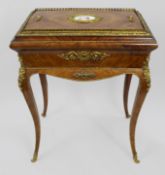 19th-Century French Kingwood Jardinière with Sèvres-Style Plaque