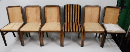 Set of 6 Art Deco Dining Chairs