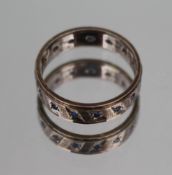 Vintage Silver & 9ct Gold Ring