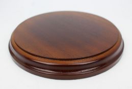 Vintage Solid Mahogany Circular Display Stand