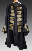 Decorative Vintage Ceremonial Wool Coat with Gold Braid Trim, 20th Century