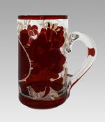 Antique Early 19th Century English Glass Tankard