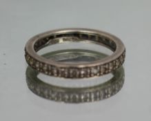 Vintage Silver Eternity Ring