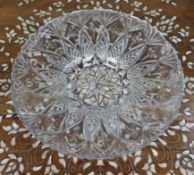 Vintage French Pressed Glass Centrepiece Bowl