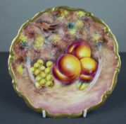 Hand Painted Worcester Fallen Fruit Plate by Delaney