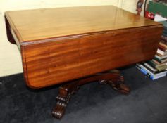 Antique William IV Mahogany Drop-Leaf Centre Table