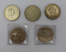 Collection of 5 £2 Coins