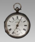 The Climate Ship Action Patent Silver Pocket Watch