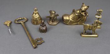 Collection of 8 Vintage Brass Pieces